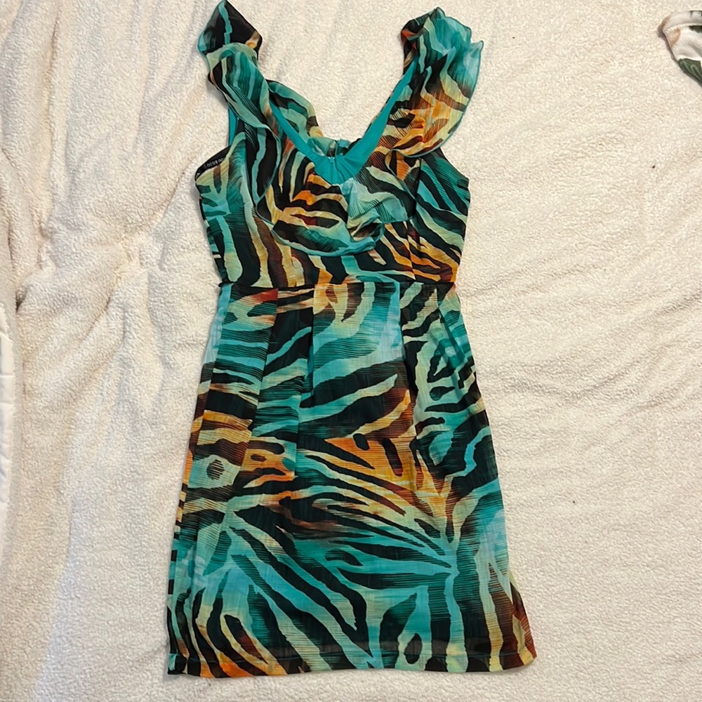 Flowy Animal Print Dress